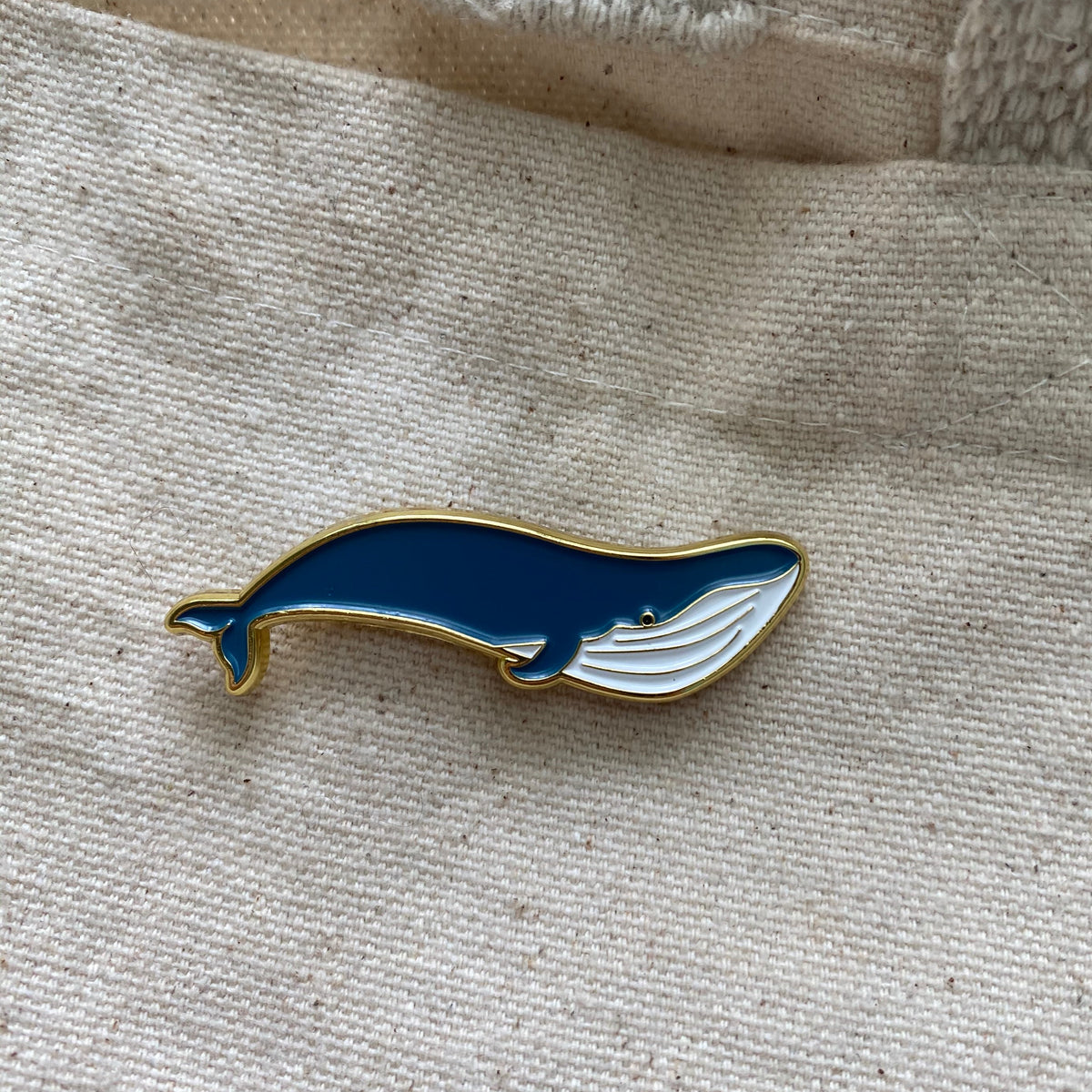 Blue Whale Enamel Pin