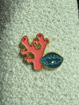 Coral & Clam Enamel Pin