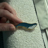 Blue Whale Enamel Pin