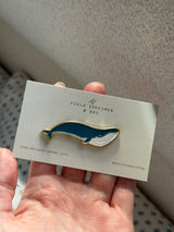 Blue Whale Enamel Pin