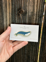 Blue Whale Enamel Pin